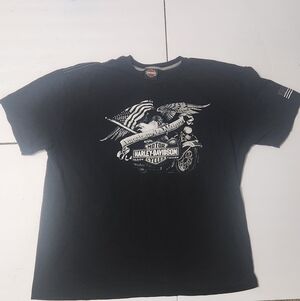 Harley-Davidson Black Graphic T-Shirt for Men